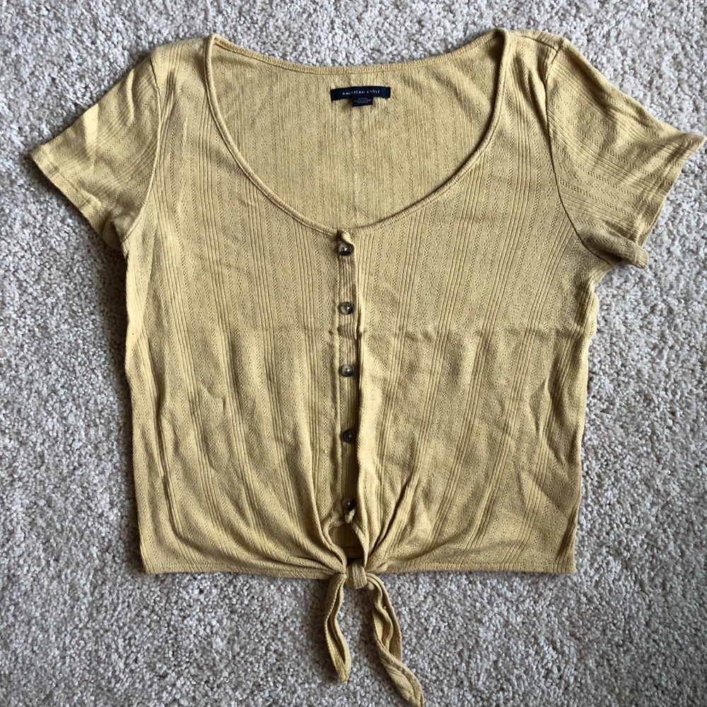 American Eagle Cropped Shirt